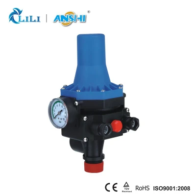 Controlador de presión automático Anshi con manómetro para bomba de agua (DSK